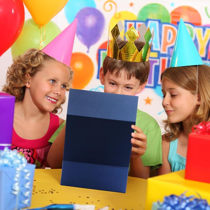 Ditwis 4 Pack 8x8x4 Inches Gift Boxes with Magnetic Closure Lids, Blue Magnetic Box for Wedding, Groomsmen Bridesmaid Proposal, Birthdays, Mother's Day - Image 3